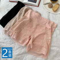 Safety pants anti-walking light without curbside lace Xia thin section insurance pants lady high waist double decked bottom shorts briefs female