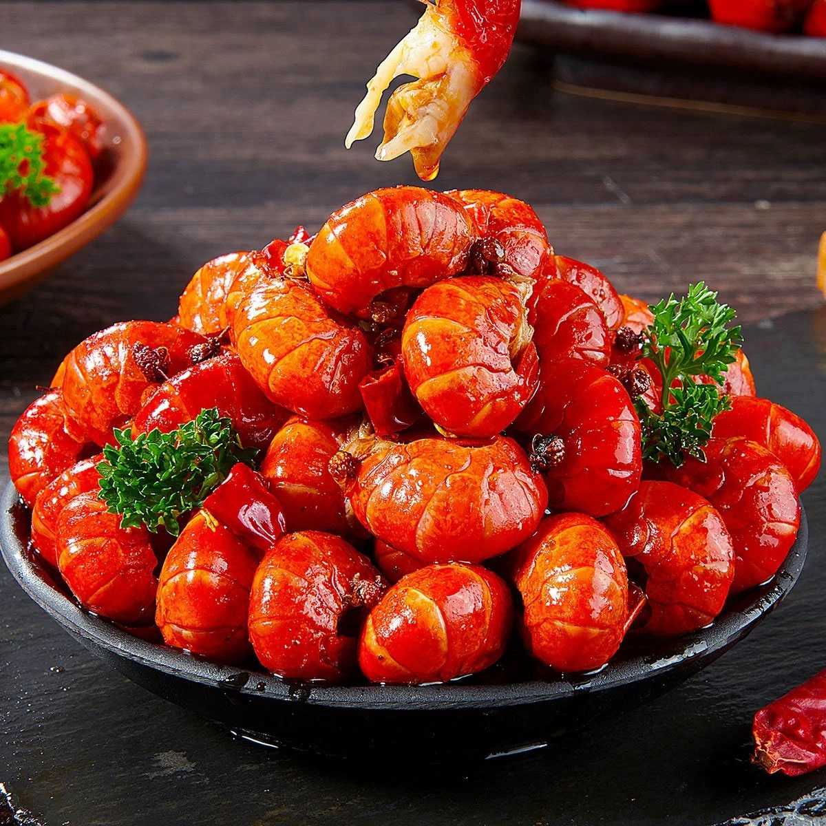 荆贝香辣虾尾麻辣小龙虾220g