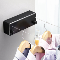 Punch-free invisible telescopic clothesline no balcony clothes clothes artifact toilet indoor bathroom toilet hanging cool clothes hanger