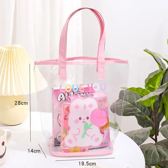 Transparent PVC Waterproof Bag Small Bag Female Beach Swimming Jelly Bags Paper Rice Box Boxing Platlet Bag Transparent PVC Waterproof Bag Small Bag Female Beach Swimming Jelly Bags Paper Rice Box Boxing Platlet Bag