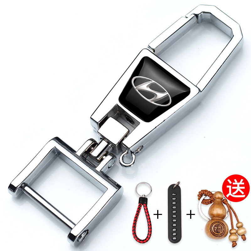 multifunctional car keychain men’s personality creative pendant key chain ring waist anti-lost keychain metal