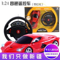 Xinjiang remote control car steering wheel gravity induction racing car small car electric child toy car boy gift