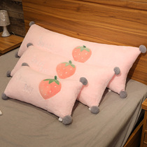 Pillow Cute Strip Pillow Removable for girls leaning on pillows headbed Bedroom beds Large backrest Double pillows can be torn apart