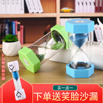 Hexagon Hourglass Timer Childrens Anti-Fall Time 10 Sand Bottle 30 Minutes Birthday Gift Personality Creative ornaments