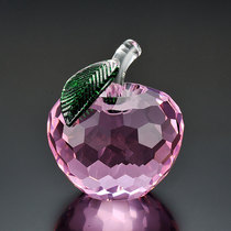 Crystal apple ornaments Creative Birthday gifts Romantic practical novelty gifts for girlfriends and girlfriends Valentines Day gifts lettering