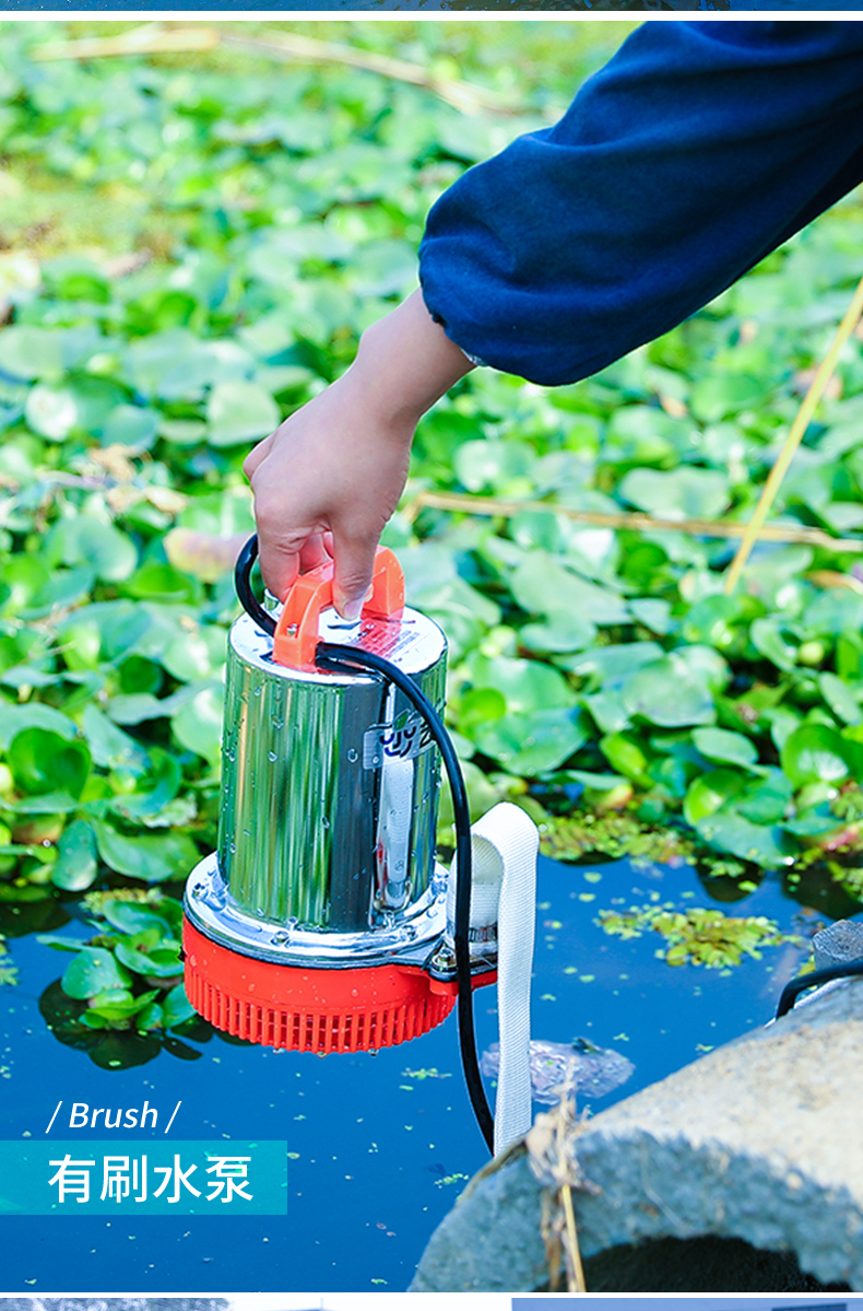 浇菜神器浇水机家用田园户外充电水泵大功率电瓶车小型便携抽水泵