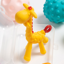 Giraffe tooth gum baby toy babys rattling tooth stick soothing can be boiled 3 can bite for more than 6 months
