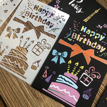 Photo album DIY decoration tool accessories diy photo album handmade Hollow drawing template drawing painting Template