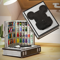 Net Red Building Blocks Violent Bear Books Classic Small Grain Building Block Bear Decorations Mercy for Children Toy Gift