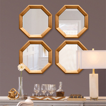 Guanding American living room mirror decorative mirror combination background Wall Wall Wall Mirror multilateral Diamond creative porch mirror