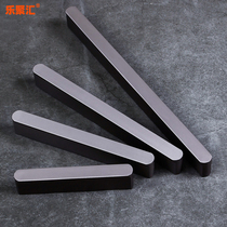 Modern simple light luxury wardrobe door handle Cabinet bookcase drawer punch-free hardware handle Gray t-shaped customization
