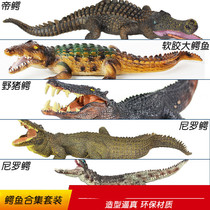 Simulated Crocodile Model Large Soft Emperor Crocodile Alligator Nile Alligator Pig Crocodile Doll Children and Men Toys