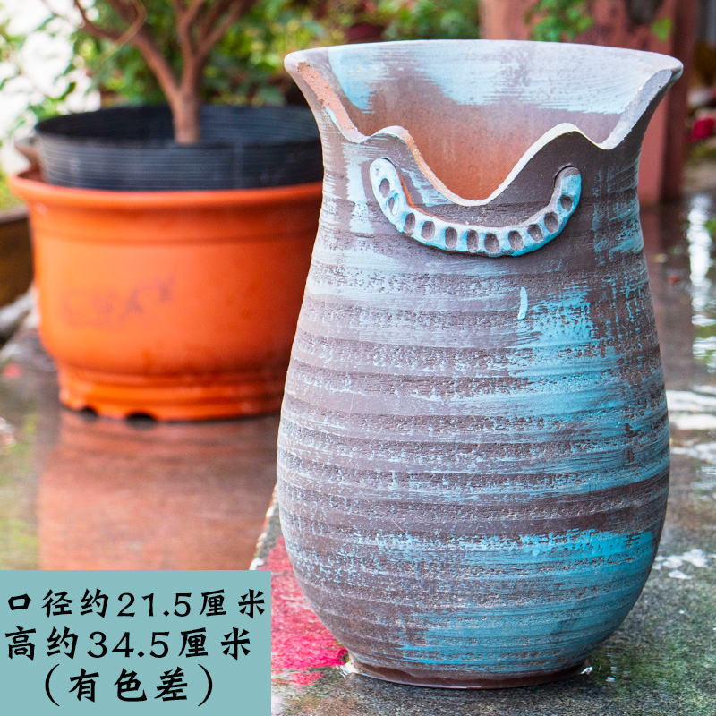 High big flowerpot coarse pottery, fleshy TaoShuang ear plant orchid rose ceramic mage old running the flowerpot