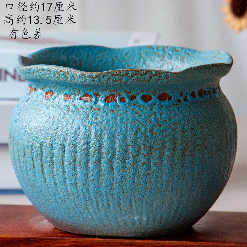 Wining the old running high pot through pockets tao meat the plants flower pot, purple clay ceramic POTS wholesale