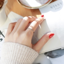 Xiu Crown 925 sterling silver hollow Thorn ring female fashion Korean version simple tide sex cold wind index finger adjustable