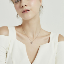 Niche design 925 sterling silver five flower necklace female Net red ins tide simple temperament choker Tanabata send girlfriend
