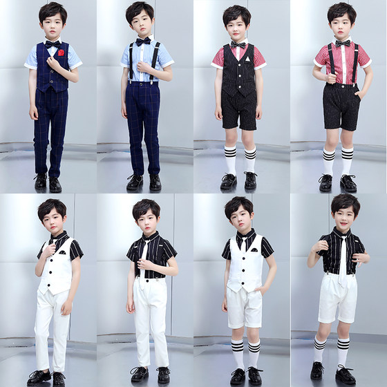 June 1st boys dress summer children's suit set host piano performance suit summer baby British suit
June 1st boys dress summer children's suit set host piano performance suit summer baby British suit