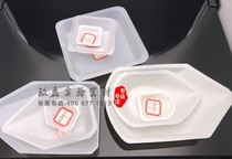 Fan day plastic weighing dish antistatic weighing plate disposable weighing boat corrosion-resistant weighing boat square diamond boat type