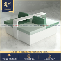Post Bank Waiting Area Sofa Combination Tea Table Bank Hall Waiting Chair Paint Bank Rest Area Sofa