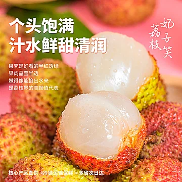 【百果园】A级妃子笑荔枝1500g[40元优惠券]-寻折猪