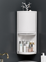 Toilet triangle rack kitchen rotating bathroom non-perforated corner rack sink sink toilet floor storage rack