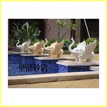 Sandstone Sculpture Flying Elephant Water Jet European-style Fountain Outdoor Waterscape Sculpture GRP Water Jet Manufacturer Direct