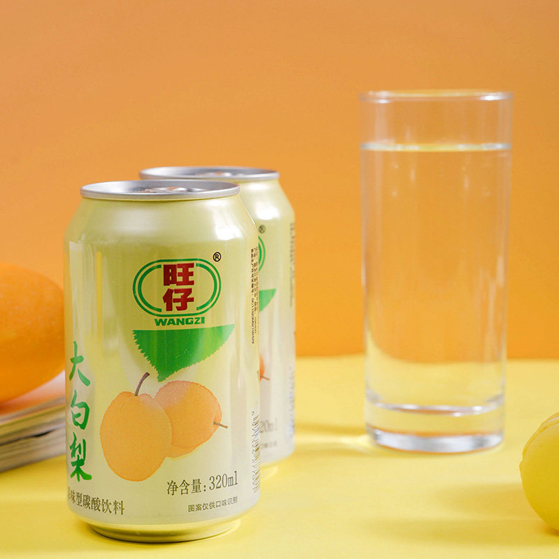 旺仔大白梨汽水饮料320ml24罐饮料整箱东北网红老汽水旺仔饮料