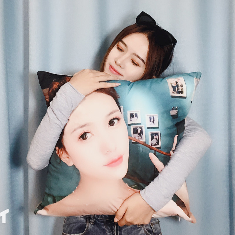 抱枕定制作被子两用来图定做真人照片双面diy自制靠枕头人形公仔