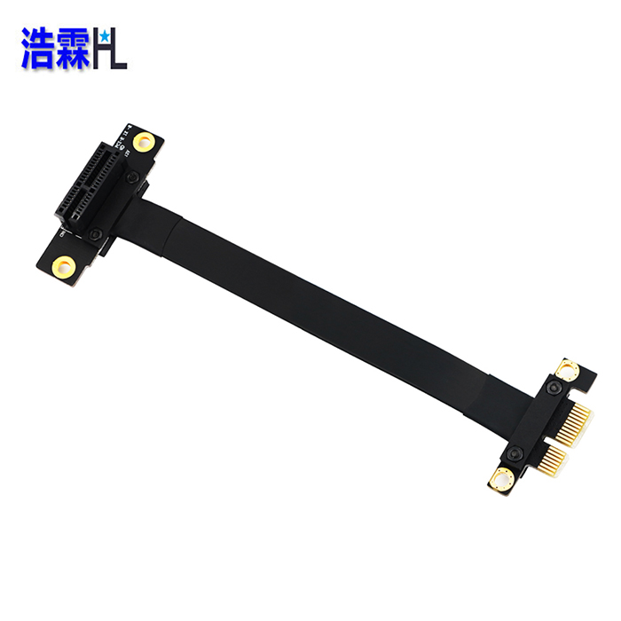 haolin (hl) pci-e 3.0 1x to 1x riser card extension cable adapter cable full speed stability