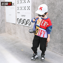 Boys sweater 2021 new spring childrens spring and autumn tops foreign style handsome spring male baby clothes tide childrens clothing