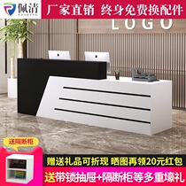 Cashier Barber shop counter Simple modern front desk Reception desk Supermarket commercial corner custom desk Bar counter