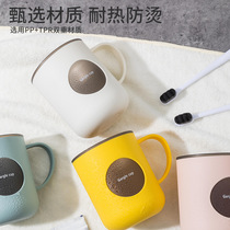 Double Collision Color Gargling Cup Home Bathroom Toothbrushing Cup With Handle Cute Couple Mug Mug Resistant Toiletry Tooth Cylinder Cup