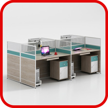 Desk partition screen baffle partition card holder station card holder computer 6 people 4 Simple staff table