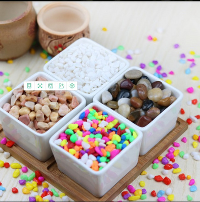 . A hydroponic gardening plant color small gravel stones furnishing articles bath crock, fleshy stone decorative colorful potted ceramsite