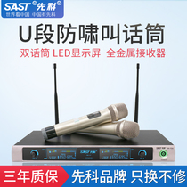 Xenko OK-12 home wireless microphone U segment one drag two KTV audio conference head mounted anti-howling microphone