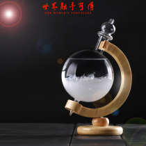 Weather forecast bottle storm weather net red office desktop decoration creative small ornaments Crystal birthday gift for girls