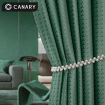 Nordic ins Wind modern minimalist light Extravagant Velvet Cloth Shade curtains Finished Top Atmosphere Living-room Bedrooms