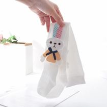 2020 baby children cartoon long ear rabbit anti mosquito pantyhose girl leggings socks mesh baby pantyhose