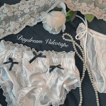 Pure maid ~ Japanese girl cute underwear pure lolita lace sexy low waist Modale tie