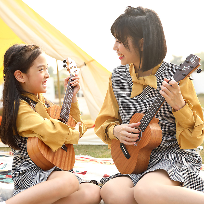 uku单板尤克里里女初学者儿童入门学生男乌克丽丽23寸26寸小吉他