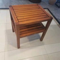 Sunny Garden Boya double-layer coffee table teak wood material can be exposed to the sun and rain. It is exquisite and can be used in multiple layers to match it at will.