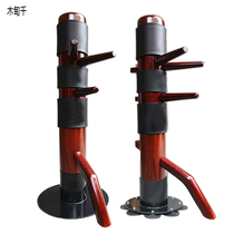 Mudian Thousand Wing Chun Muman Pile Round Iron Seat Sucker Pile Solid Wood Martial Arts Training Pile Household Vertical Live Pile