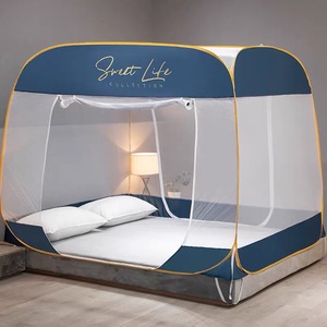 加密蚊帐免安装蒙古包家用蚊帐单双人防蚊帐1.2m1.5m1.8m蚊帐