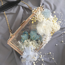 Custom handmade Hand bag bag flower wedding wedding style Korean Everlasting Flower Pearl wedding bouquet