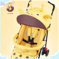 Baby stroller stroller lightweight foldable sit-down children's shock-absorbing stroller stroller back-type awning stroller