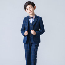 Autumn childrens suit suit handsome boy performance dress British boy piano performance costume host costume
