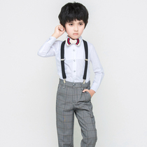 Childrens little host costume boy birthday party costume little flower girl wedding little boy dress piano performance costume