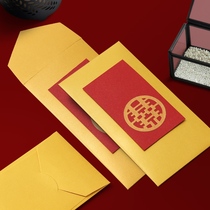 Golden Red Packet Bag Vertical Version Hollowed-out Joy Superior Girlfriends Wedding Gift Gold Bag Li is a small crowdsourced boutique texture