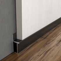 Dianjuege wall base line concealed base line ground line wall paste tile base line aluminum alloy strip closure black