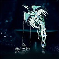 Bai Luan Bai Phoenix Bookmarks Classical Chinese style metal creative literature and art retro hipster birthday gifts to foreigners to give girlfriends Teachers Day Gifts Annual Meeting with hand gifts Enterprise Customized Spring Evening